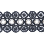 40mm Eyelet Studded Lace