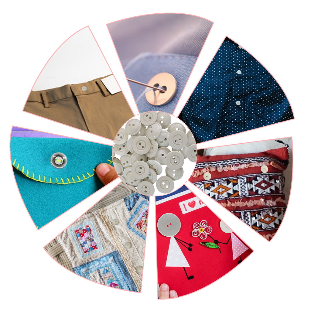 Round Swirl Plastic Buttons (Pack of 10)