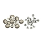 17mm Gunmetal Jeans Buttons with Pins (Pack of 8)