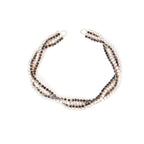 205mm x 10mm Sew-On Diamante Chain Motif - Silver & Black