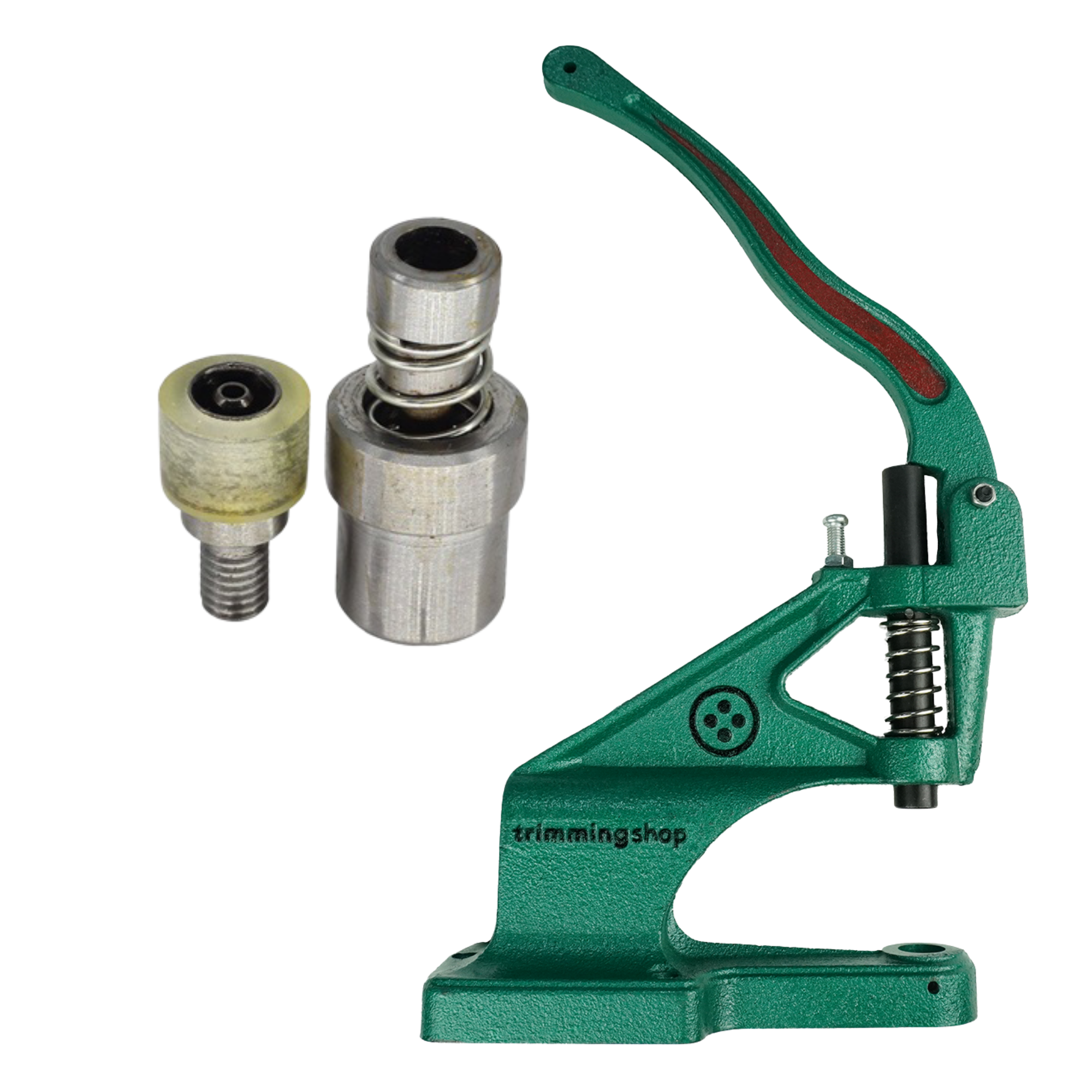 The Green Machine Hand Press® with 10mm Mushroom Stud Die Set