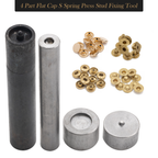 4-Part Flat Cap S Spring Press Studs Fixing Hand Tool Set