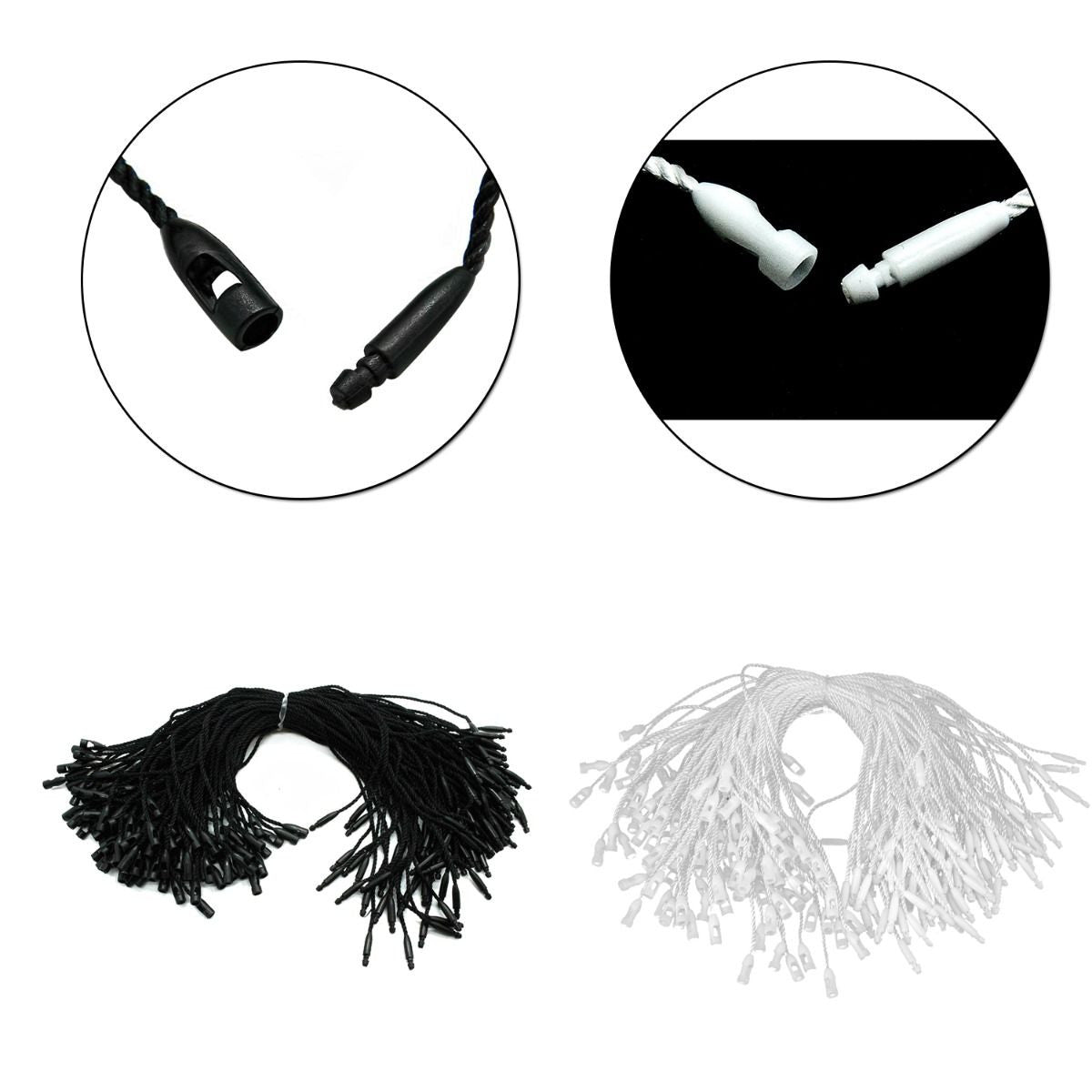 7" Nylon String Hang Tag Fasteners - (Pack of 100)