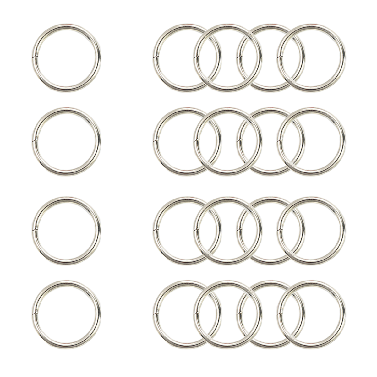 Stainless Steel Non-Welded O Rings - (Pack of 2)
