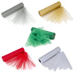 29cm Organza Snow Sheer Rolls Bundle - Mixed Colours (Pack of 5 x 25m Rolls)