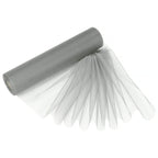 25m x 29cm Organza Sheer Roll - Silver