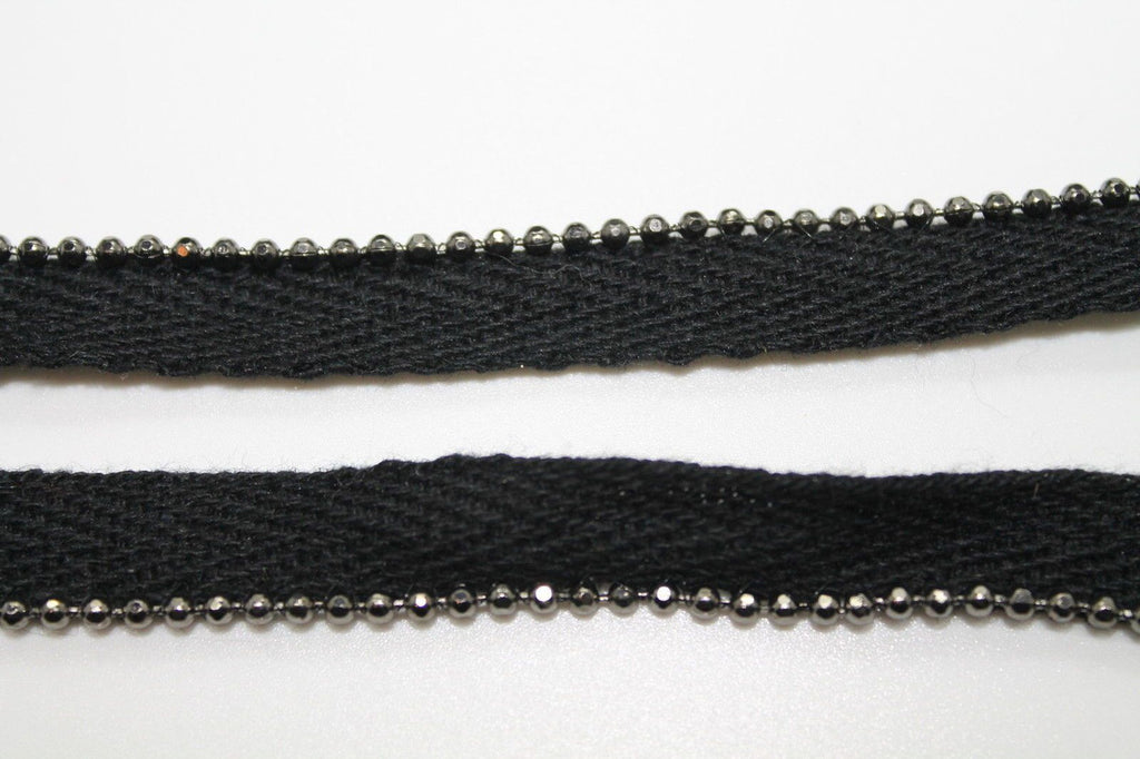 Bias Binding Piping Cord with Metal Beads - 1m