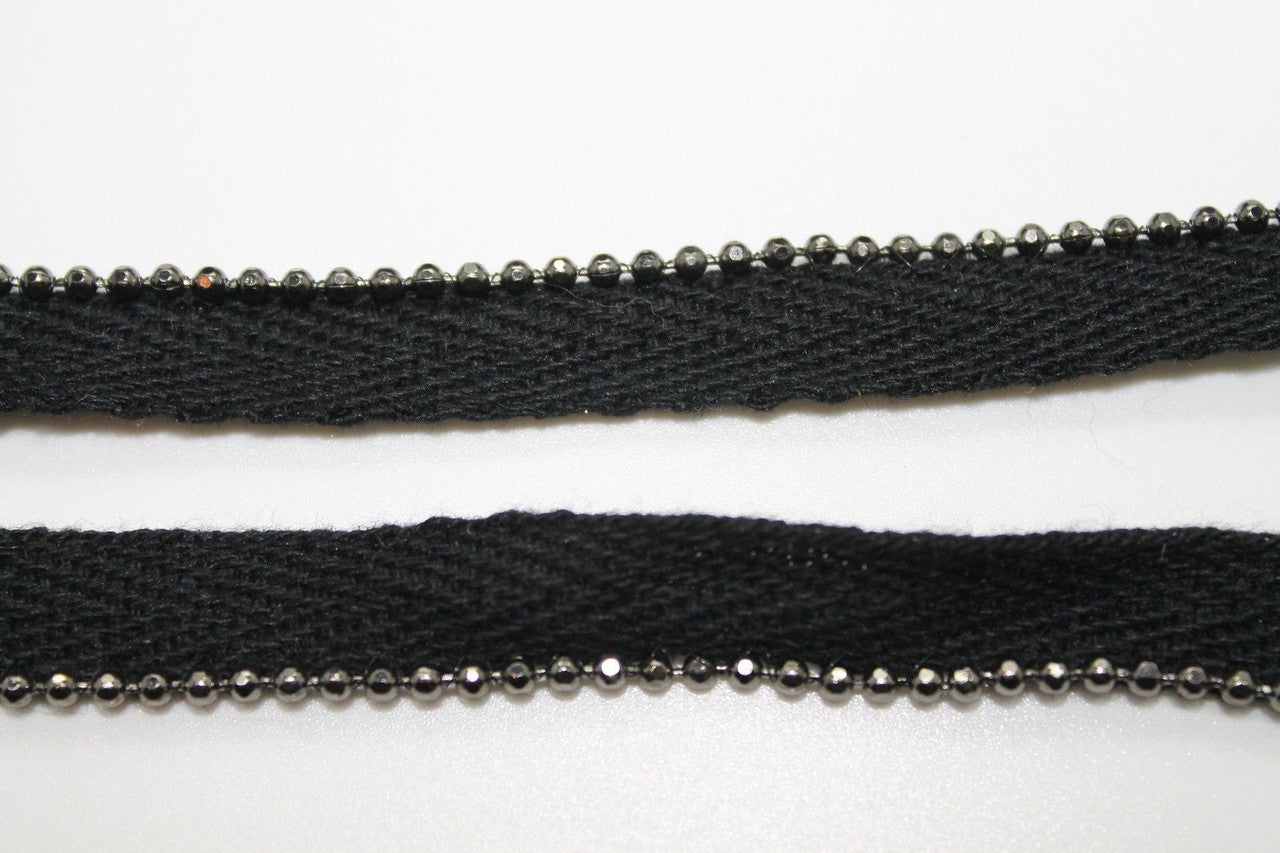 Bias Binding Piping Cord with Metal Beads - 1m