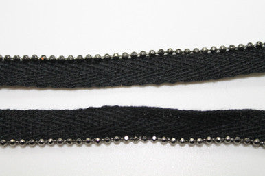 Bias Binding Piping Cord with Metal Beads - 1m