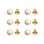 Domed Ivory Pearl Rivets (Pack of 50)