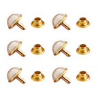 8.5mm Ivory Pearl Stud Rivets (Pack of 50)