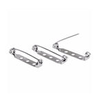 25mm Silver Brooch Pin Back Bar (Pack of 10)