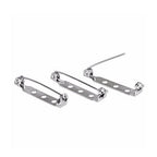 25mm Silver Brooch Pin Back Bar (Pack of 10)