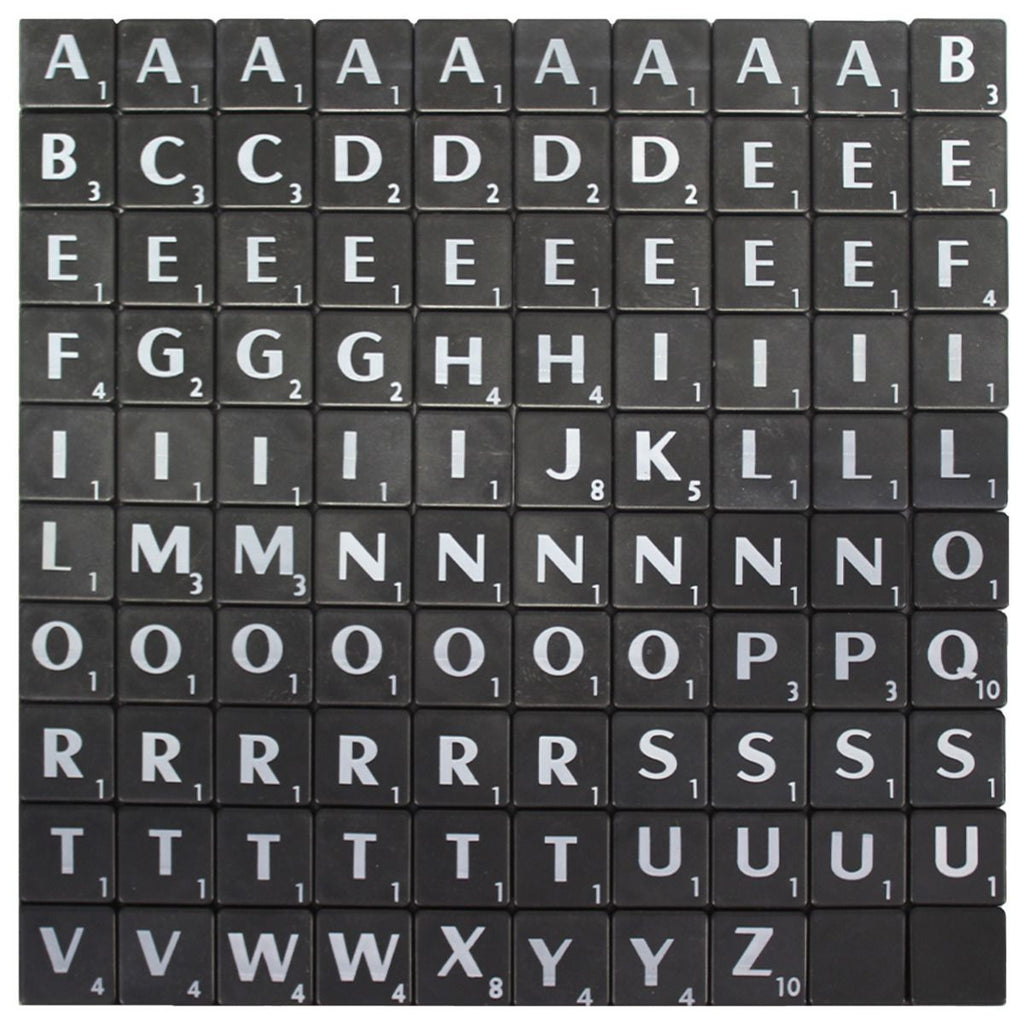 A-Z Plastic Tiles with Score Numbers