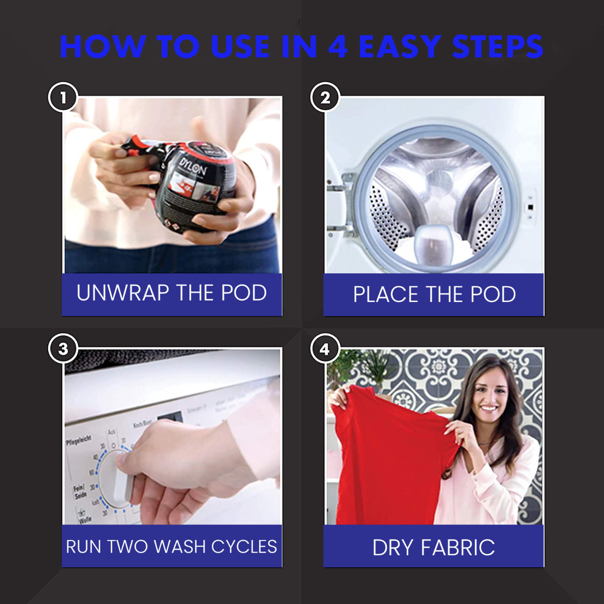 DYLON Fabric Machine Wash Dye - 350g