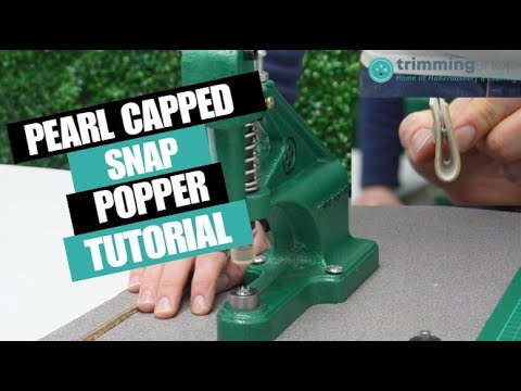 The Green Machine Hand Press® with Pearl Cap Snap Poppers Die Set