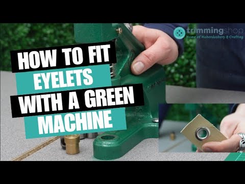 The Green Machine Hand Press® with Eyelet Setting and Hole Punching Die Sets