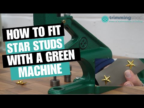 Star Studs with Prongs Die Set for Green Machine Hand Press