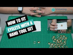Iron Eyelets with Washers and Hand Tool Set