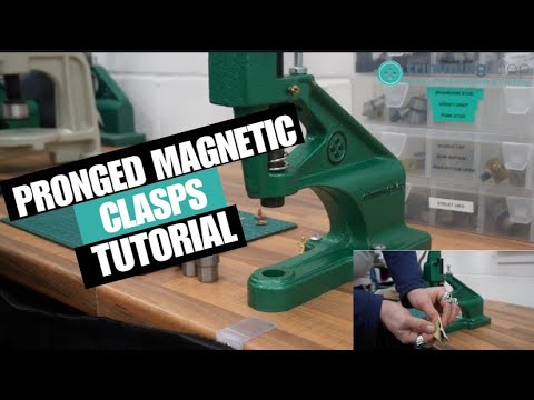 Magnetic Clasp with Prongs Die Set for Green Machine Hand Press