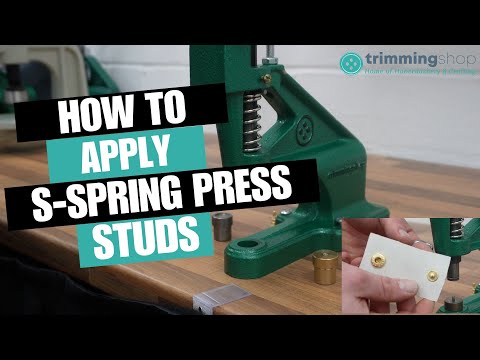 S Spring Press Stud Die Set for Green Machine Hand Press