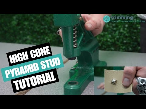 High-Cone Pyramid Studs Die Set for Green Machine Hand Press