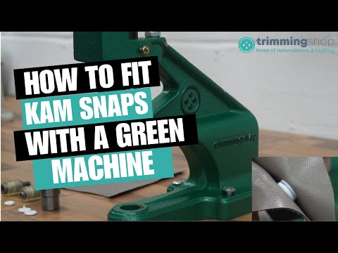 The Green Machine Hand Press® with KAM Snap Poppers Die Set