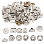12.5mm PRYM Non-Sew Hook & Bar Trouser Fastener with Cap (10 Sets)