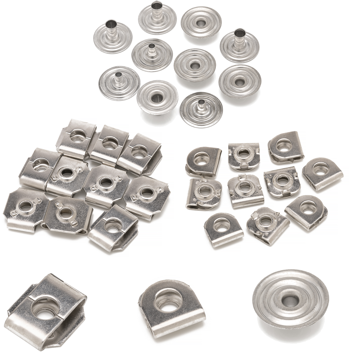 12.5mm PRYM Non-Sew, Non-Visible Hook & Bar Trouser Fastener (10 Sets)