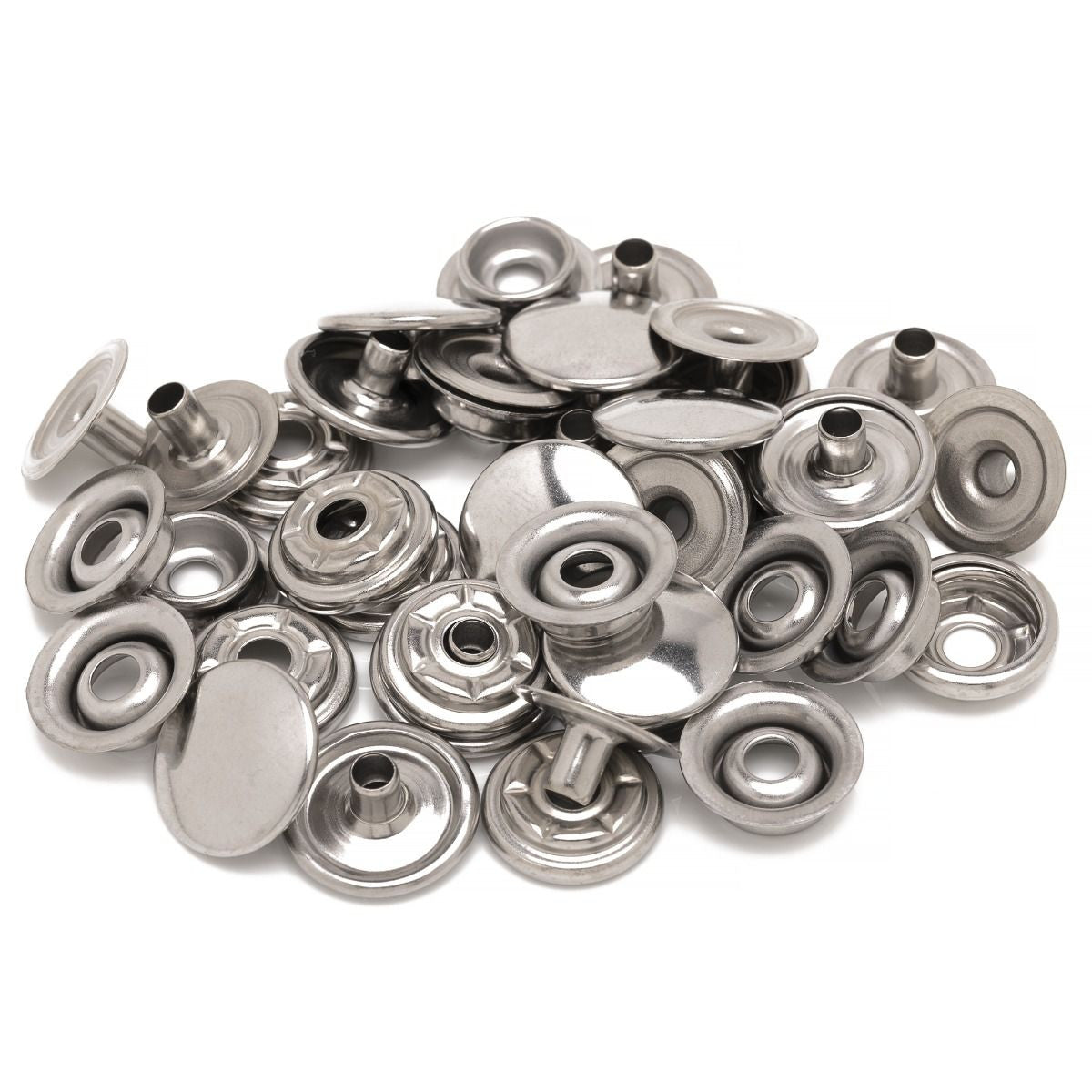 15mm PRYM Stainless Steel Press Studs (10 Sets)