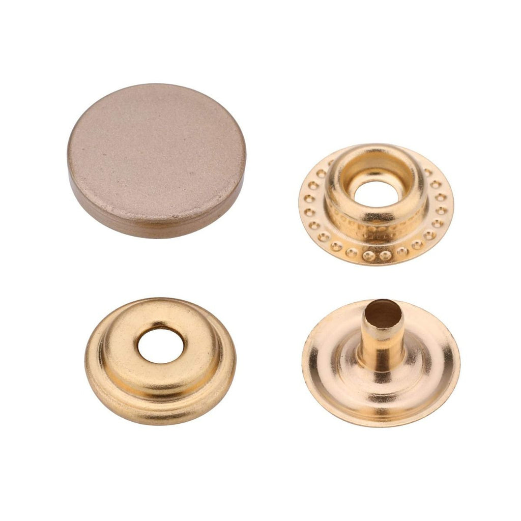 4-Part Flat Cap Press Studs (10 Sets)