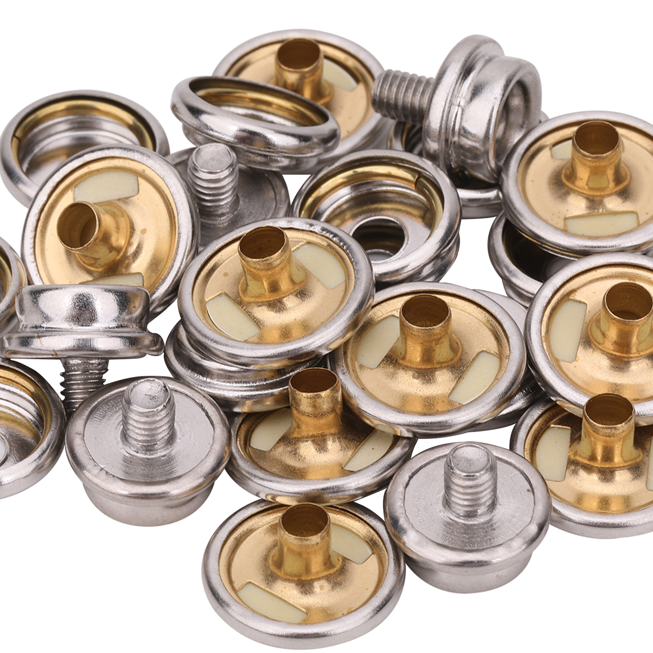 Machine Screw Press Studs - (Pack of 10)