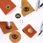 4-Part Brass Press Studs - Large