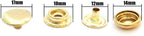 4-Part Brass Press Studs - Large