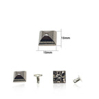 15mm Plastic Pyramids with Rivets (Pack of 100)