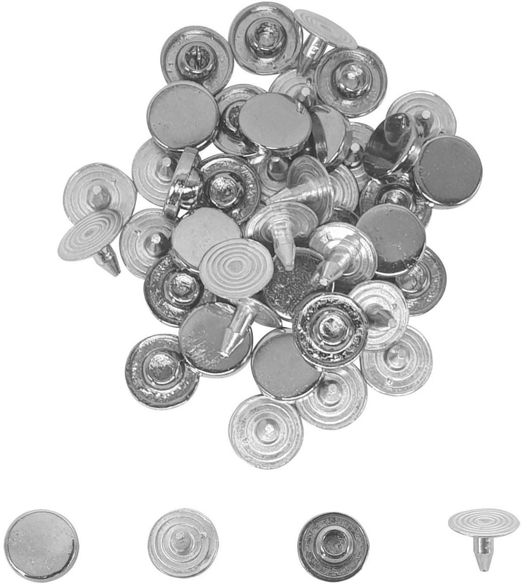 Brass Flat Head Studs - (Pack of 100)