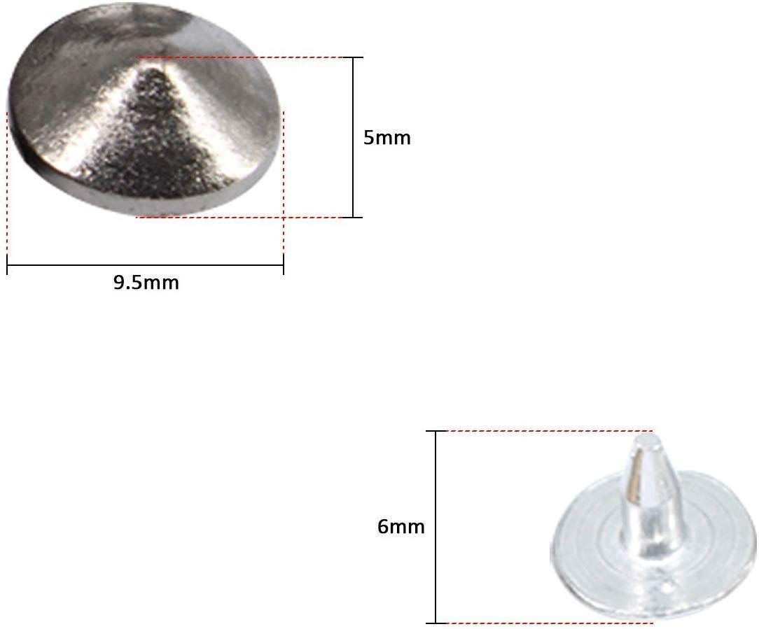 Brass Low Elevation Cone Studs with Base Pin - (Pack of 100)