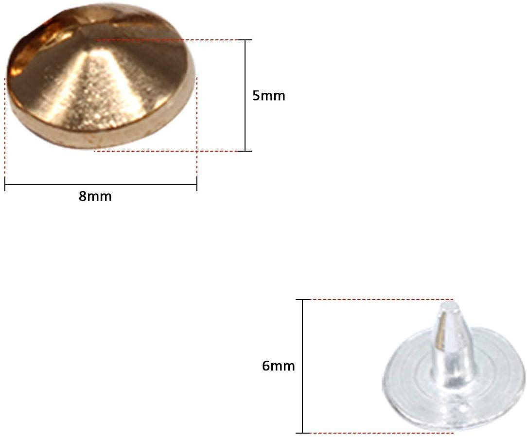 Brass Low Elevation Cone Studs with Base Pin - (Pack of 100)