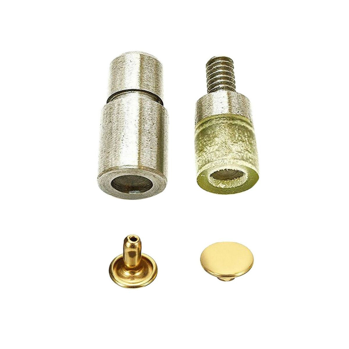 Double Cap Tubular Rivets Die Tool Set for Universal Blue Hand Press Machine