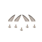 Metal Dragon Claw Cone Spike Studs with Back Screws (Pack of 10) - Silver