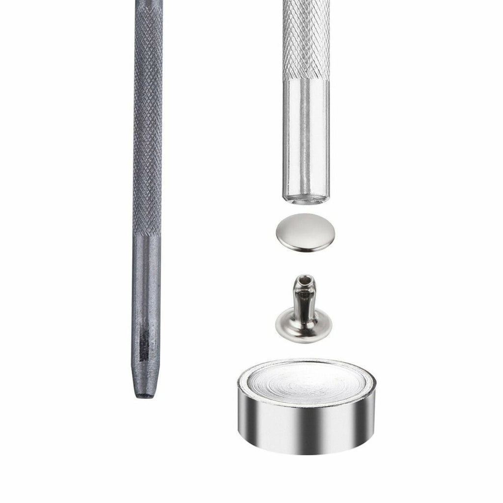 Silver Single Cap Tubular Rivets (Pack of 100)