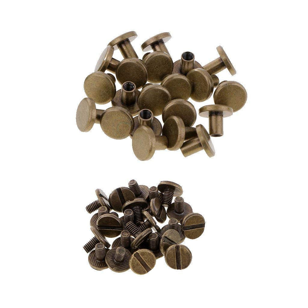 Chicago Screw Flat Head Rivets (Pack of 10)