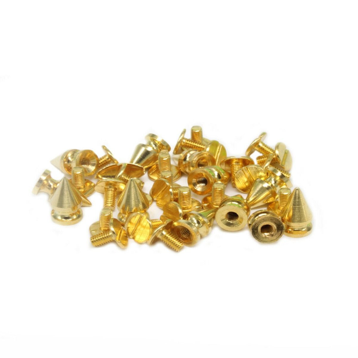 Metal Screw-Back Cone Studs, 8mm x 5mm - (Pack of 50)