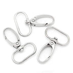 Swivel Clasp Snap Hooks with Rounded Rectangle Ring (Pack of 2)