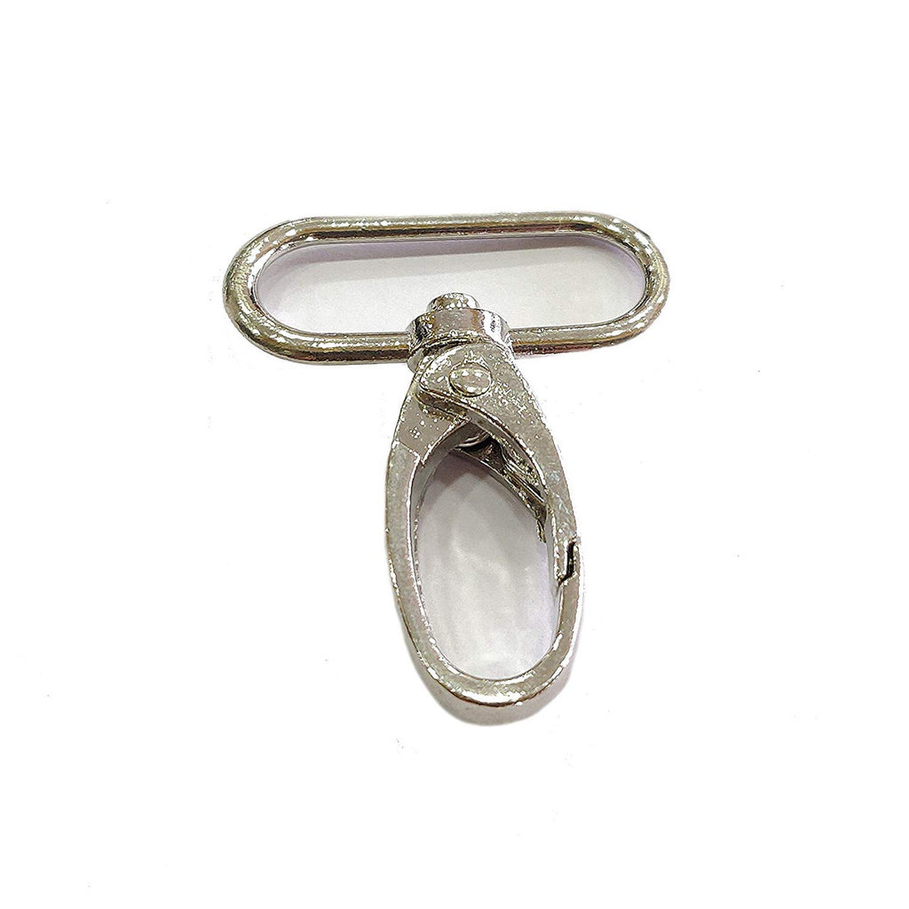 Swivel Clasp Snap Hooks with Rounded Rectangle Ring (Pack of 2)