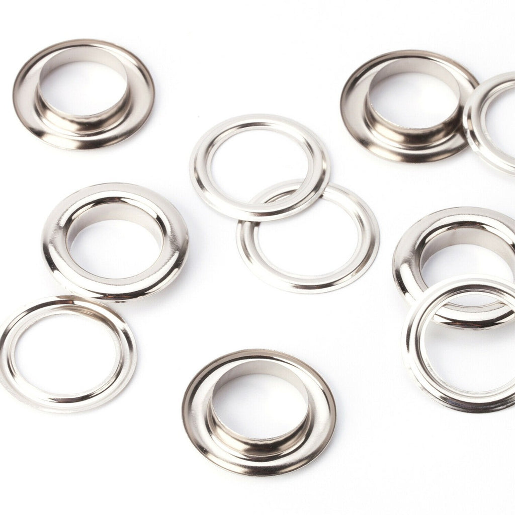 Brass Eyelets with Chrome Plating - (Pack of 100)