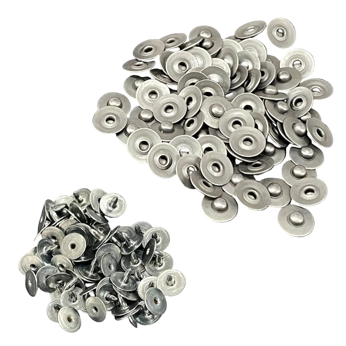 7mm Denim Brass Hat Rivets (Pack of 10)