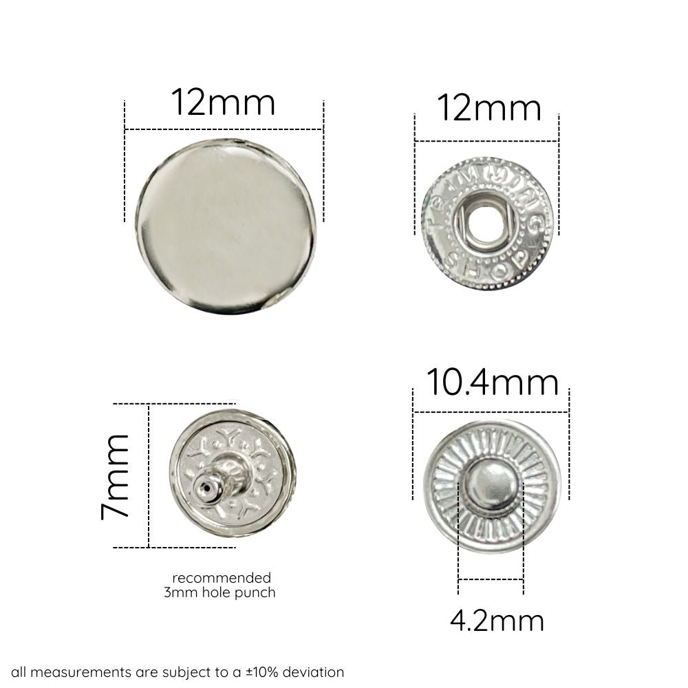 Trimming Shop S Spring Press Studs (pack of 10 sets)