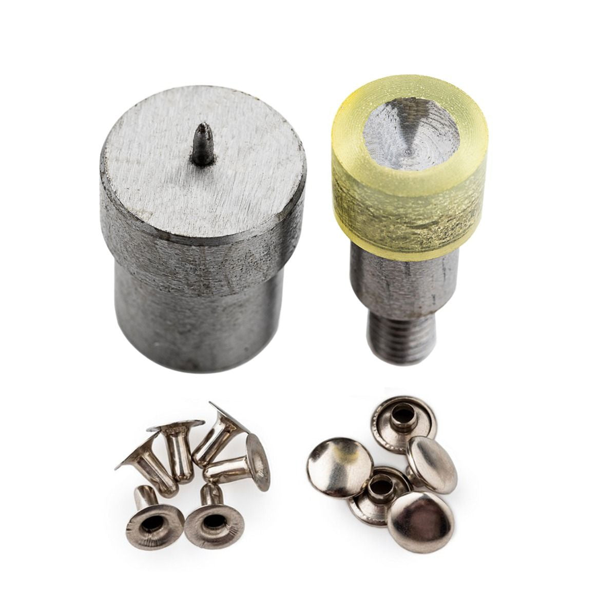 The Green Machine Hand Press® with Single Cap Tubular Rivets Die Set