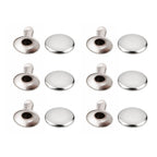 Silver Single Cap Tubular Rivets (Pack of 100)